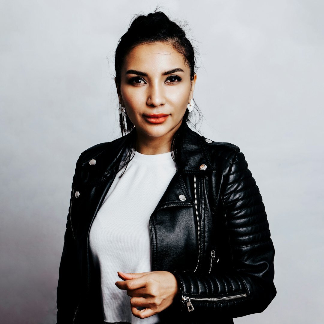 Turkish woman news anchoring coach portrait